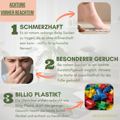 RELIEFYOURPAIN™ - Reflexzonenmassagematte für deine Gesundheit